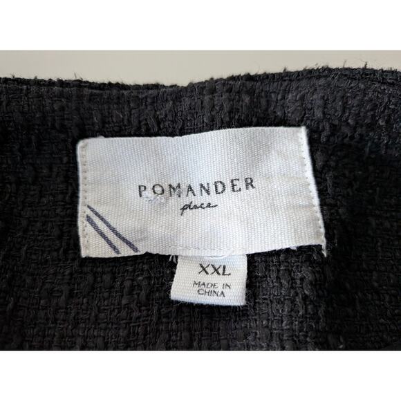Tuckernuck Pomander Place Keira Dress Black Tweed Sz XXL Elegant Style Cocktail - Picture 5 of 9